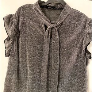 Gray sparkly shirt